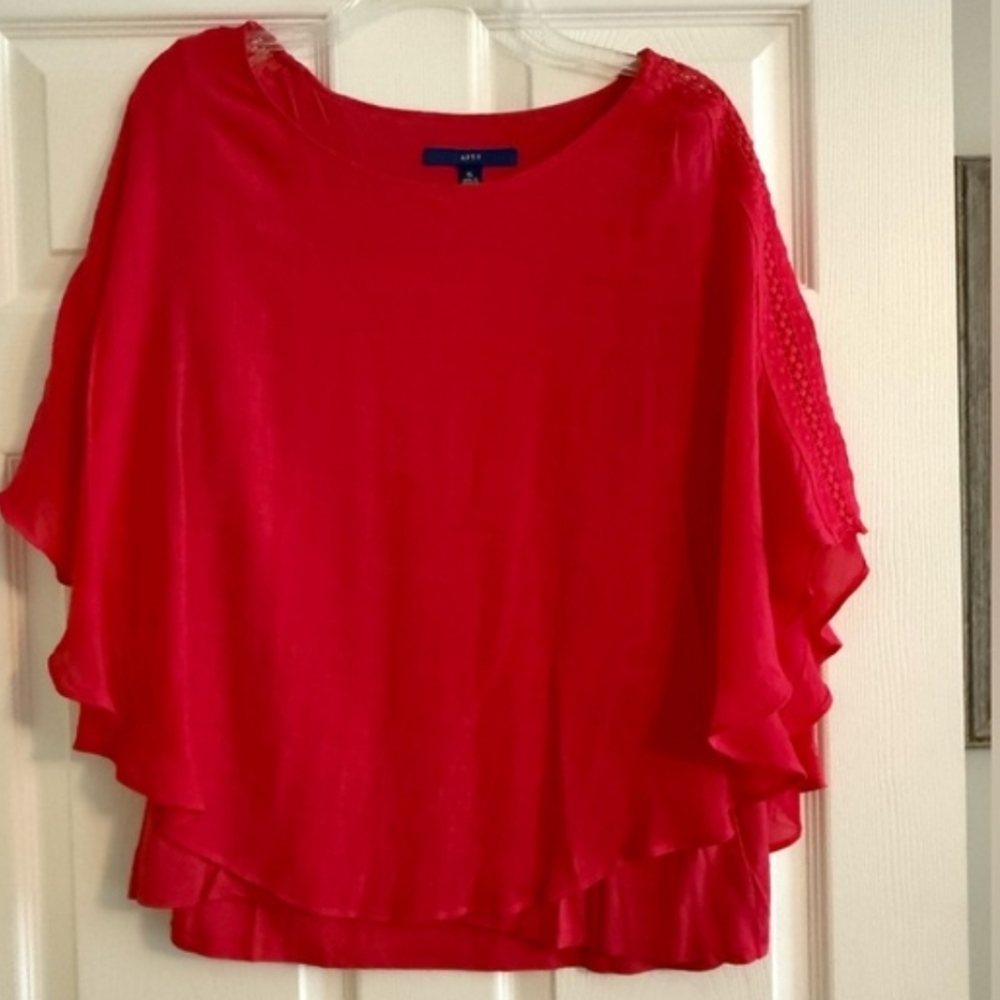 Hot Pink Layered Blouse